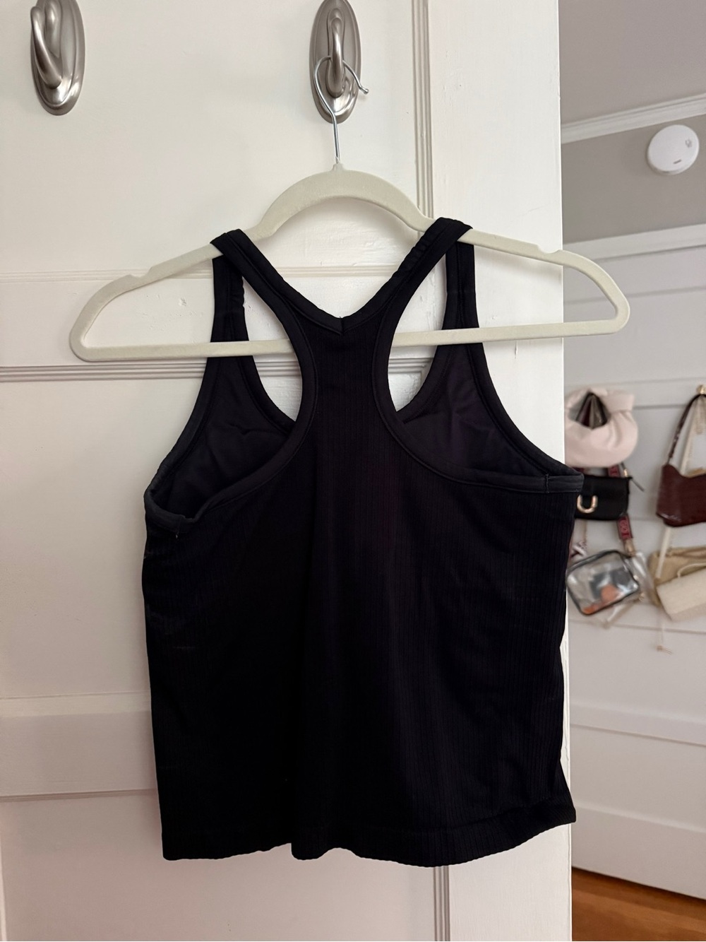 Amazon Black Ribbed Racerback Tank Top - Women - Picture 2 of 2